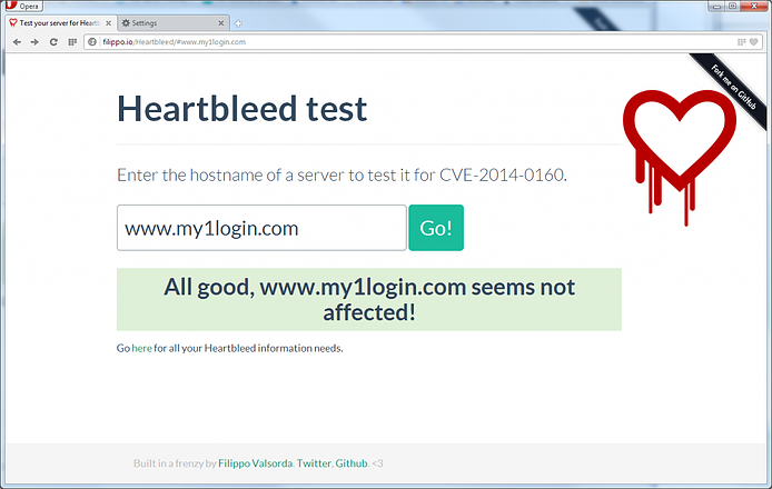 Heartbleed vulnerability